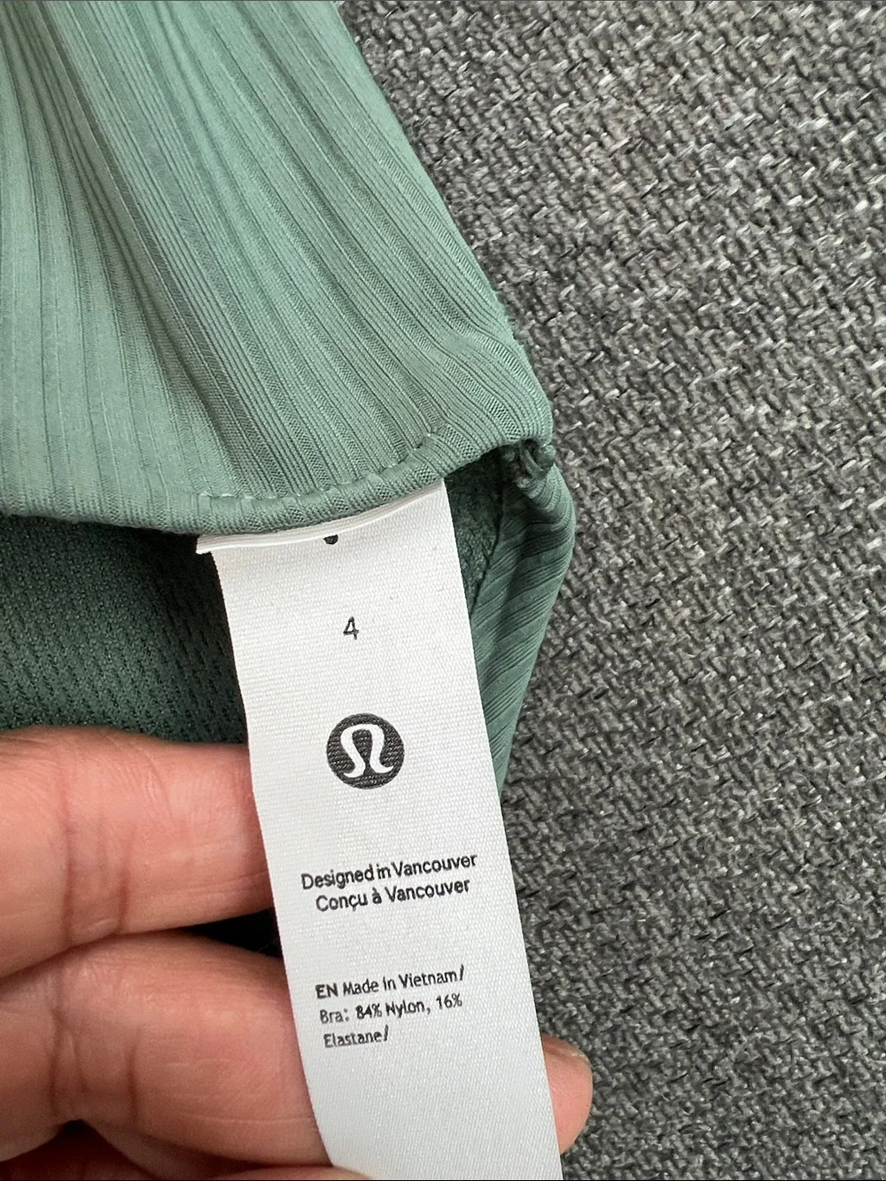 lululemon athletica Ribbed Strappy Bralette - Mint